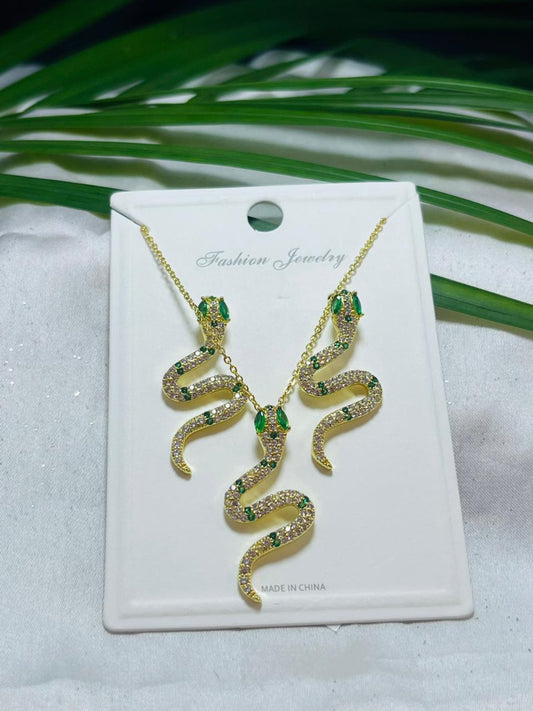 Necklace and Earrings set.